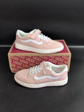 Vans Ryland Ls Youth Girls Retro Court Sneakers US 5.5 Canvas Sepia Rose